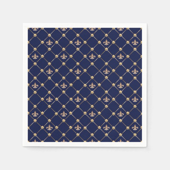 Fleur de Lis Pappersservett (Framsidan)