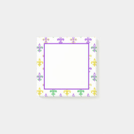 Fleur de Lis Pärlor - White Notes Post-it Block