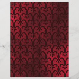 Fleur de Lis Patterned Scrapbook Ephemera