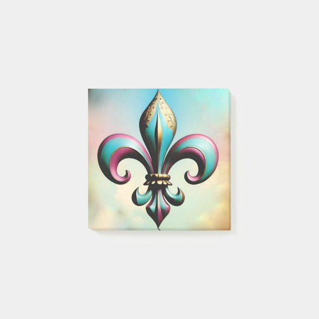 Fleur de lis Post-it Notes Block (Framsida)