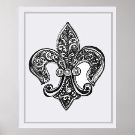 Fleur de Lis Poster