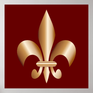 Fleur de lis poster