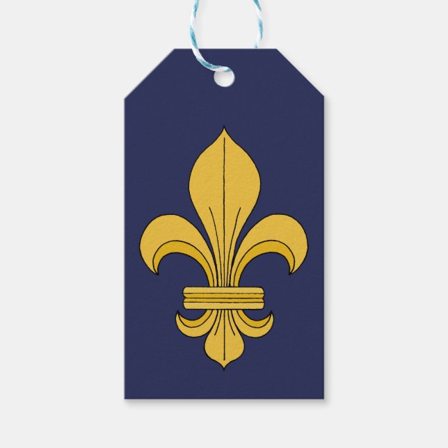 Fleur-de-lis Presentetikett (Framsidan)