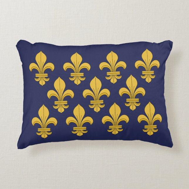 Fleur-de-lis Prydnadskudde (Framsidan)