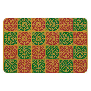 Fleur de Lis Red Grönt Helgdag Magnet