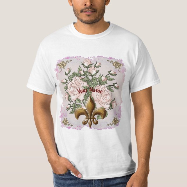 Fleur De Lis Ro t-shirts (Framsida)