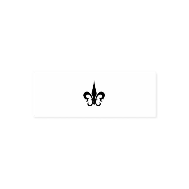 Fleur-De-Lis Rubber Frimärke Självfärgande Stämpel (Design)
