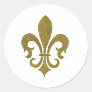 FLEUR DE LIS RUNT KLISTERMÄRKE