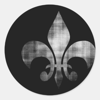 Fleur-de-lis Runt Klistermärke
