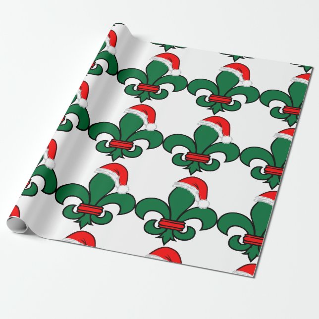 Fleur de Lis Santa Presentpapper (Utrullad)