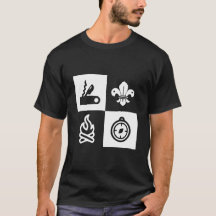 Fleur de lis Scouting Campfire Compass-scout