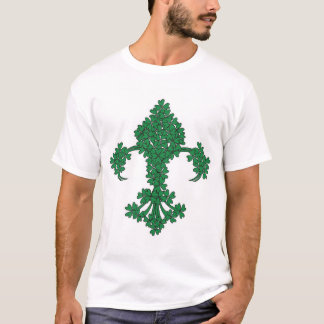 Fleur De Lis Shamrock st patrick's dayT-tröja T-shirt