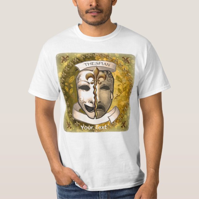 Fleur De Lis Skådespelarmasker T Shirt (Framsida)