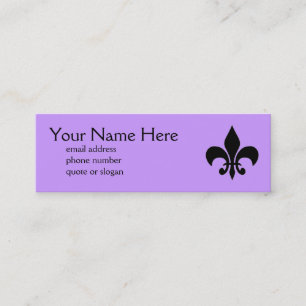 Fleur de Lis Smala profilerar kortet Mini Visitkort