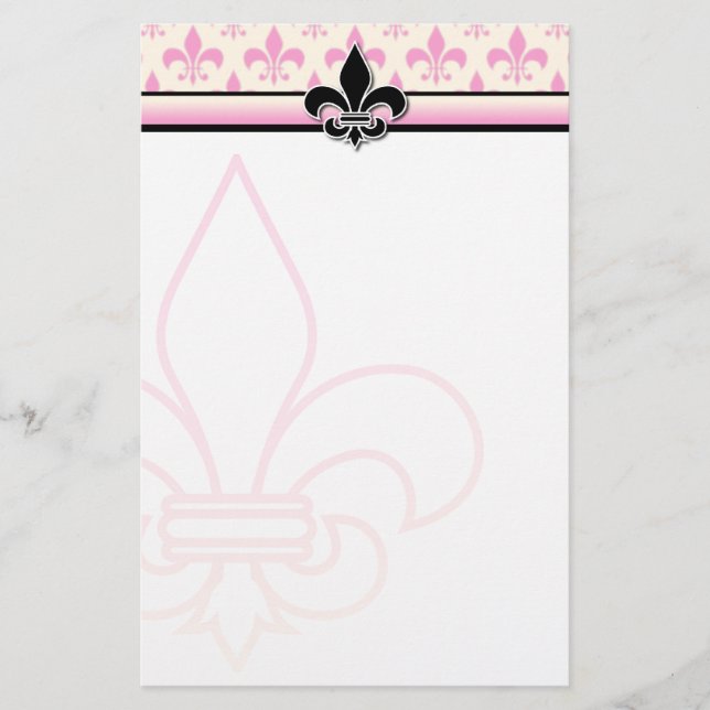Fleur de Lis stationära design Brevpapper (Framsida)