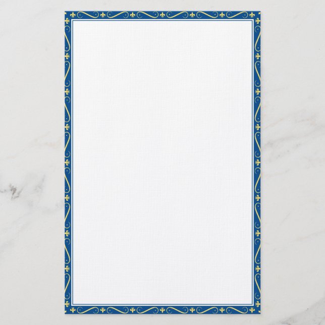 Fleur De Lis Stationery Brevpapper (Framsida)