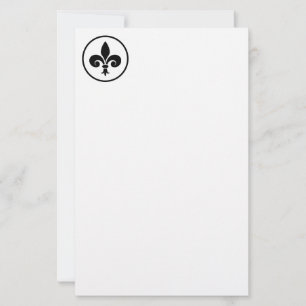 Fleur De Lis Stationery Papper