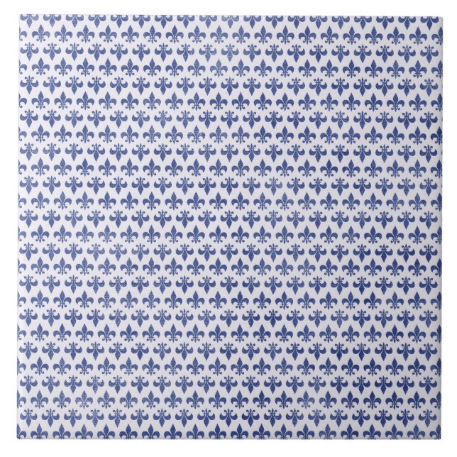 Fleur De Lis Stor belägger med tegel Kakelplatta (Framsidan)