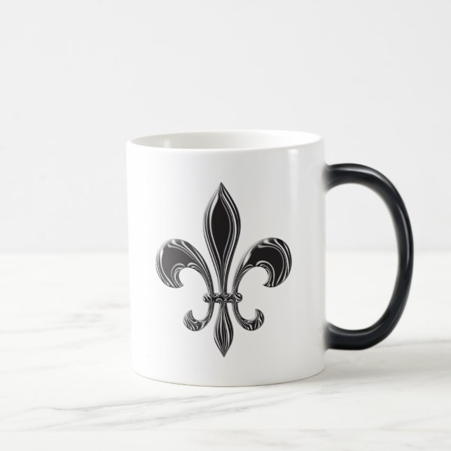 Fleur De Lis - Stripey Magisk Mugg (Höger)