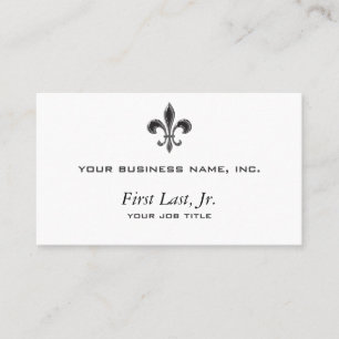 Fleur De Lis - Stripey Visitkort