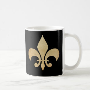 Fleur de Lis Svärta kaffemugg