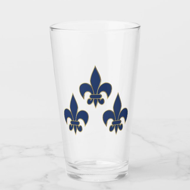 Fleur de Lis-symbol Glaskopp (Framsida)