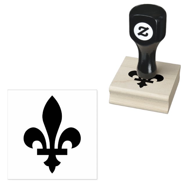 Fleur De Lis Symbol Stämpel (Stämplad)