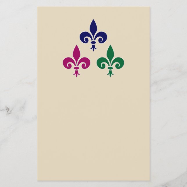 Fleur-de-lis-symboler Flygblad (Framsidan)