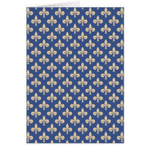 Fleur-de-lis-symboler Hälsningskort