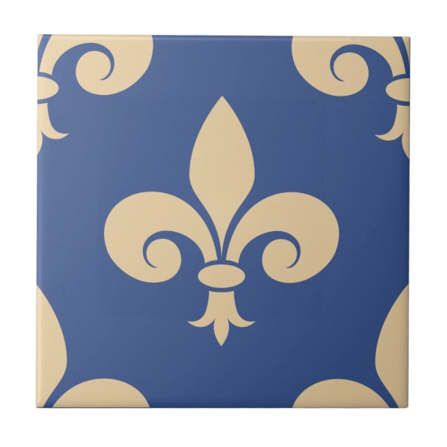 Fleur-de-lis-symboler Kakelplatta (Framsidan)