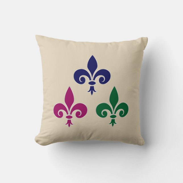 Fleur-de-lis-symboler Kudde (Framsida)