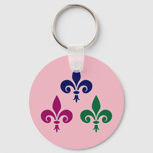 Fleur-de-lis-symboler Nyckelring (Framsida)
