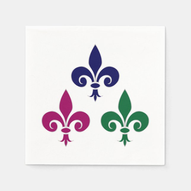 Fleur-de-lis-symboler Pappersservett (Framsidan)