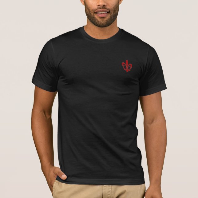 Fleur de Lis T-tröja Tee Shirt (Framsida)