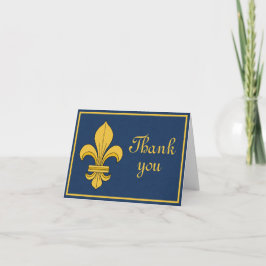 Fleur-de-lis-tackkort Anteckningskort