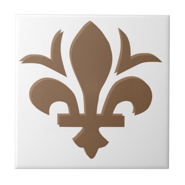 Fleur-de-Lis Tile Design Kakelplatta (Framsidan)