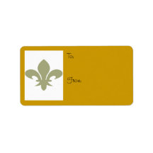 Fleur de LIS To/from-etikett
