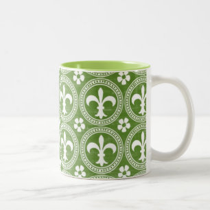 Fleur De Lis Två-Tonad Mugg