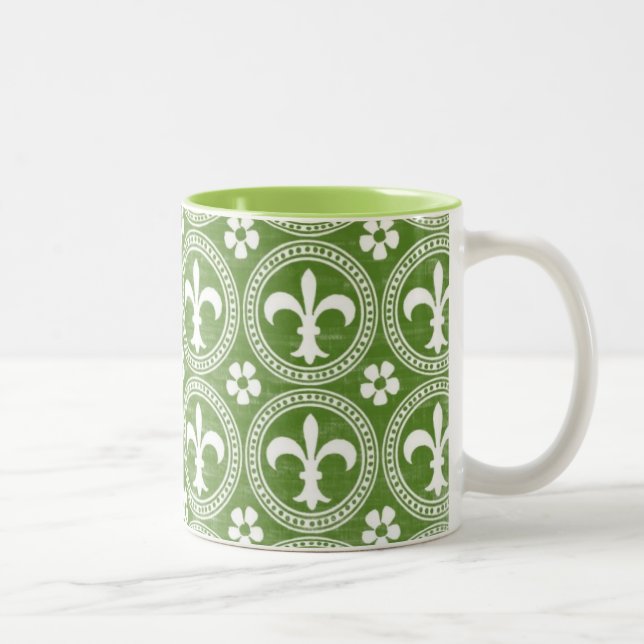Fleur De Lis Två-Tonad Mugg (Höger)