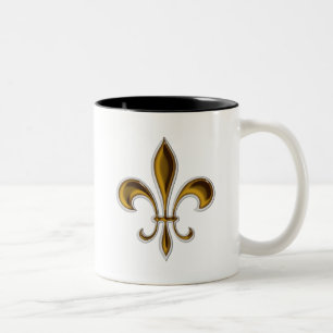 Fleur De Lis Två-Tonad Mugg