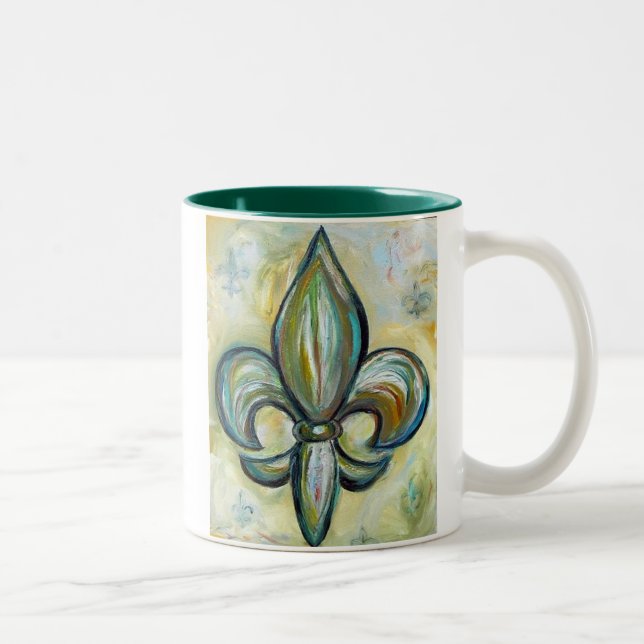 fleur_de_lis Två-Tonad mugg (Höger)