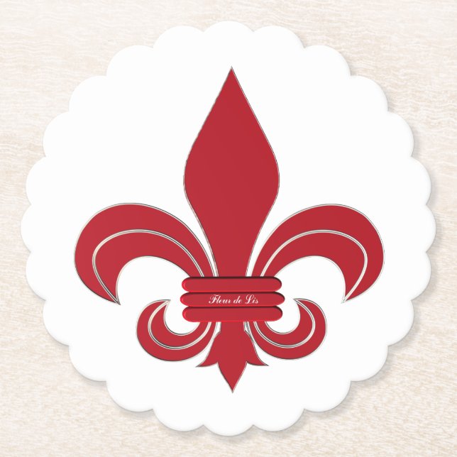 Fleur de Lis Underlägg Papper (Framsida)