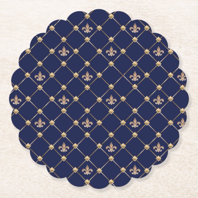 Fleur de Lis Underlägg Papper (Framsida)