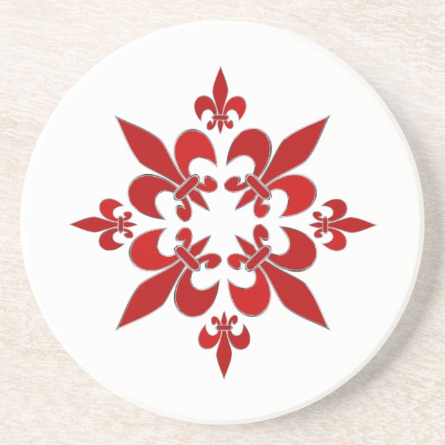 Fleur de Lis Underlägg Sandsten (Framsidan)