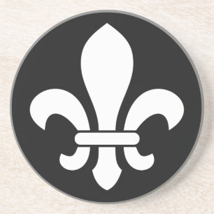Fleur de lis underlägg sandsten