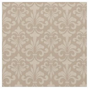 Fleur de Lis Vintage Fransk Elegant Royal Mönster Tyg