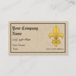 Fleur-de-lis Visitkort