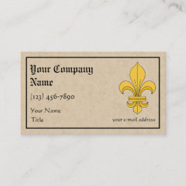 Fleur-de-lis Visitkort