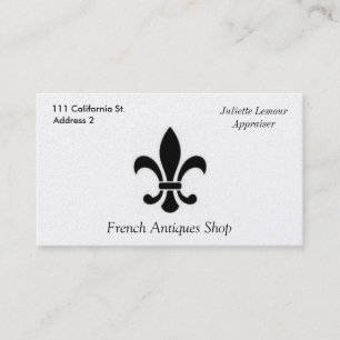 Fleur De Lis visitkort