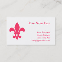 Fleur de Lis visitkort
